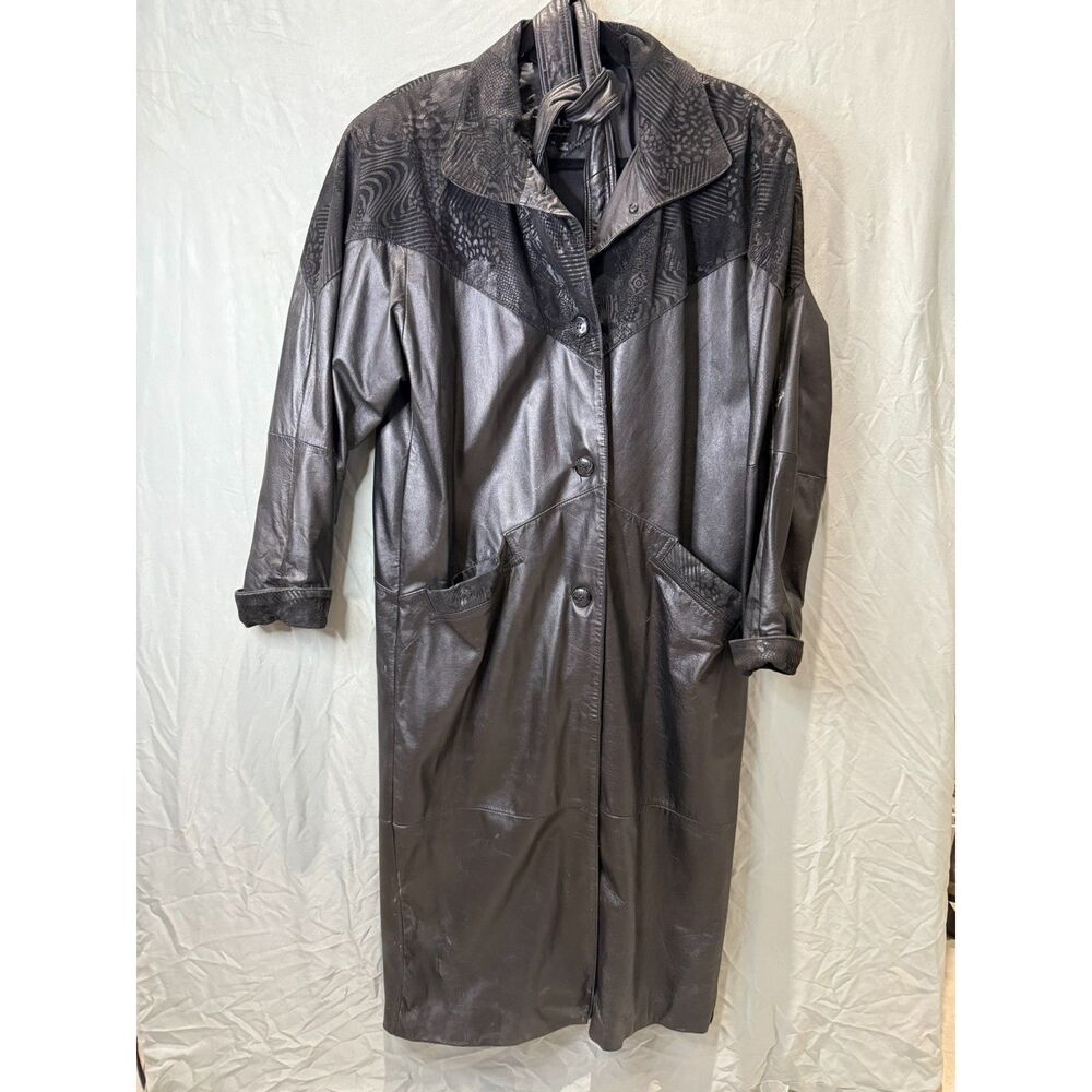 Vintage Pelle Leather Long Coat